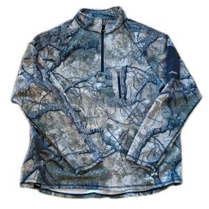 Sitka Mothwing Mountain Mimicry 1.0 Core Zip Base Top Men XL Pullover Hunting